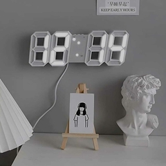 Reloj Digital Led Minimalista Blanco FED 27249 - Zona Papel