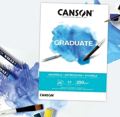 Block Canson Graduate A4 Aquarelle 250 g 20 H. C400110374