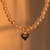 The heart pearl choker - CHAIN$$