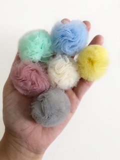 pompom de tule - 1 unidade