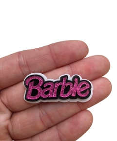 Aplique nome Barbie acrílico - 1 unidade