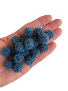 Pompom de lã 1,5cm - 10 unidades (cor única) - comprar online