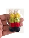 Pompom de malha 1,5cm sortido - 10 unidades