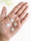 aplique flocos de neve - kit com 4 unidades