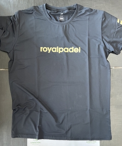 Remera Royal Roma Negra Dorado