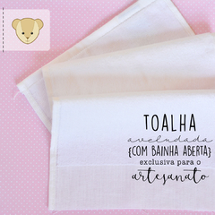 Kit com 10 toalhas aveludadas 20x40cm para artesanato | bainha aberta