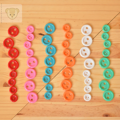 Botão colorê ROSA CHICLETE | dois tamanhos | 6 botões - comprar online