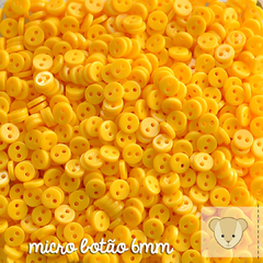 Micro botão 6mm - pacote com 30 unidades AMARELO