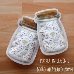 Pocket inteligente: botão alfabético 20mm - 85 botões