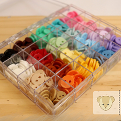 Estojo da artesã: família c/3 tamanhos de botões em 20 cores - 480 botões na internet