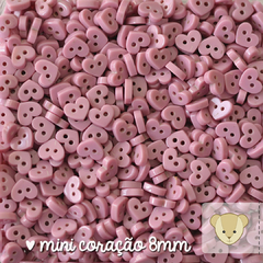 Mini coração | rosê - 18 botões