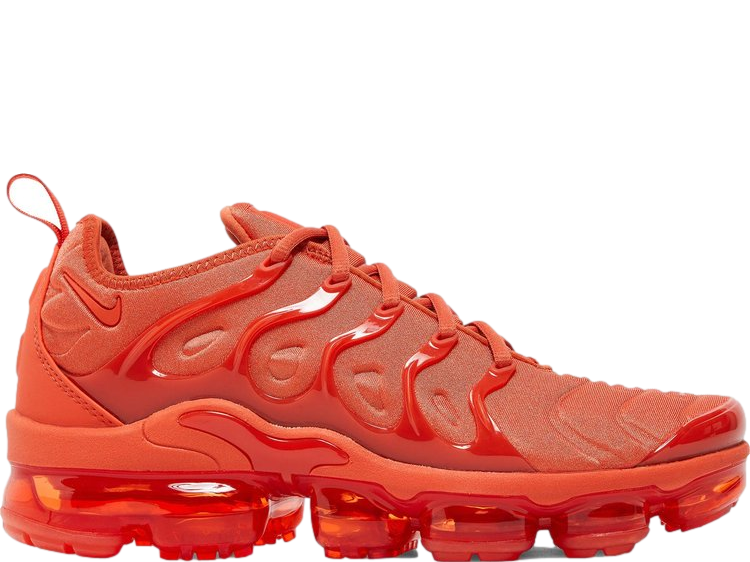 Nike vapormax plus branco e laranja 2025