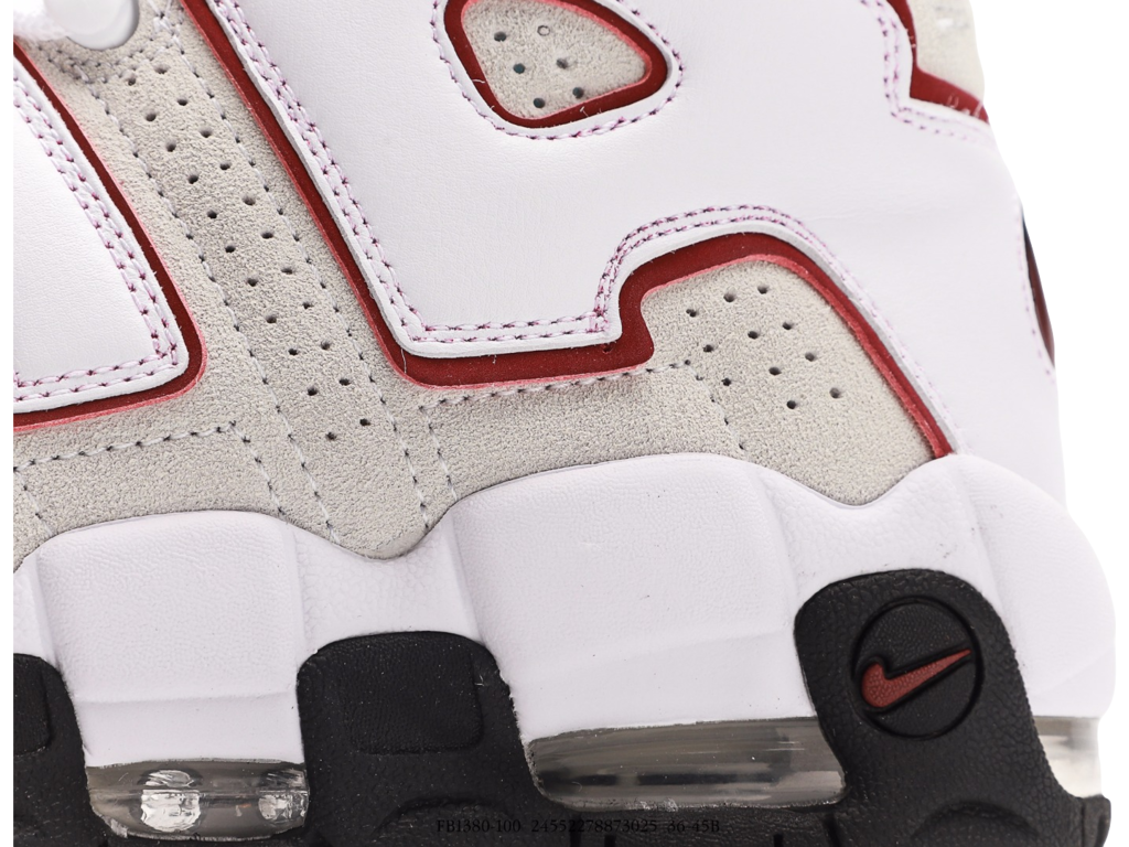 Nike Air More Uptempo White Team Red FB1380-100 