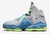 Tênis Nike LeBron 19 Neon Green Blue DC9341-400 na internet