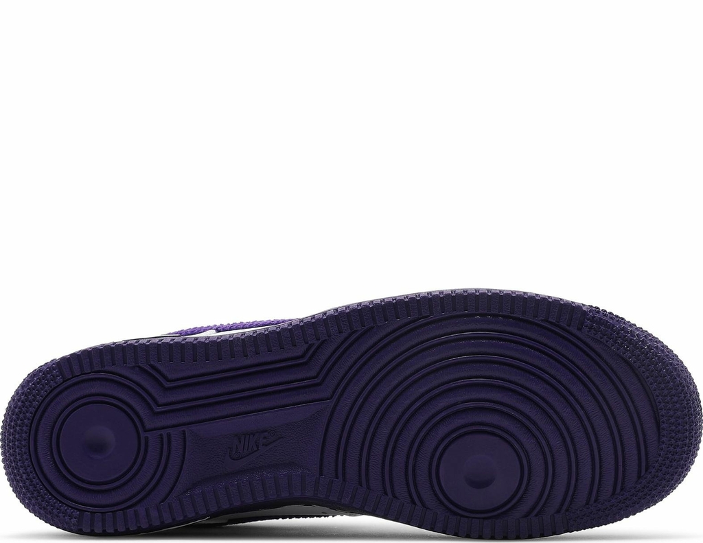 Nike Air Force 1 '07 LV8 EMB 'White Court Purple' DB0264-100 - KICKS CREW