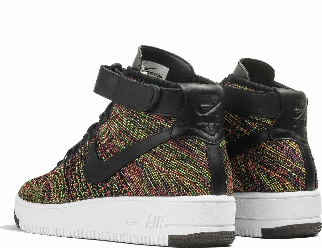 Nike air force 1 mid flyknit multicolor sales