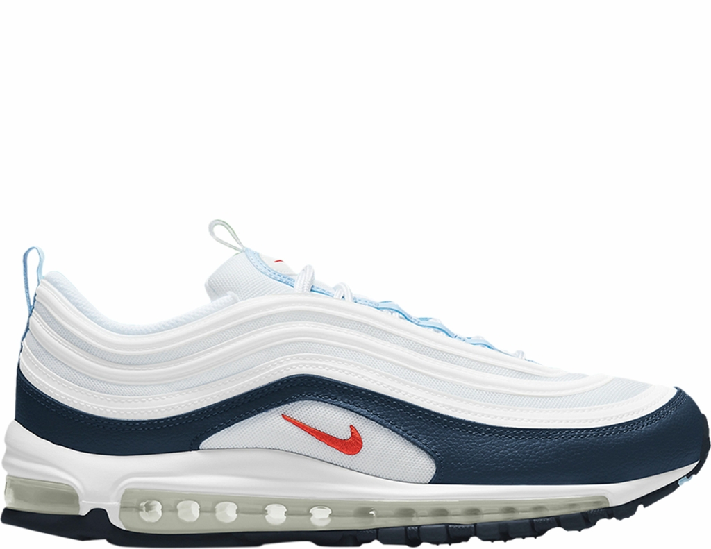 Tenis Nike Air Max 97 White Midnight Navy DM2824 100