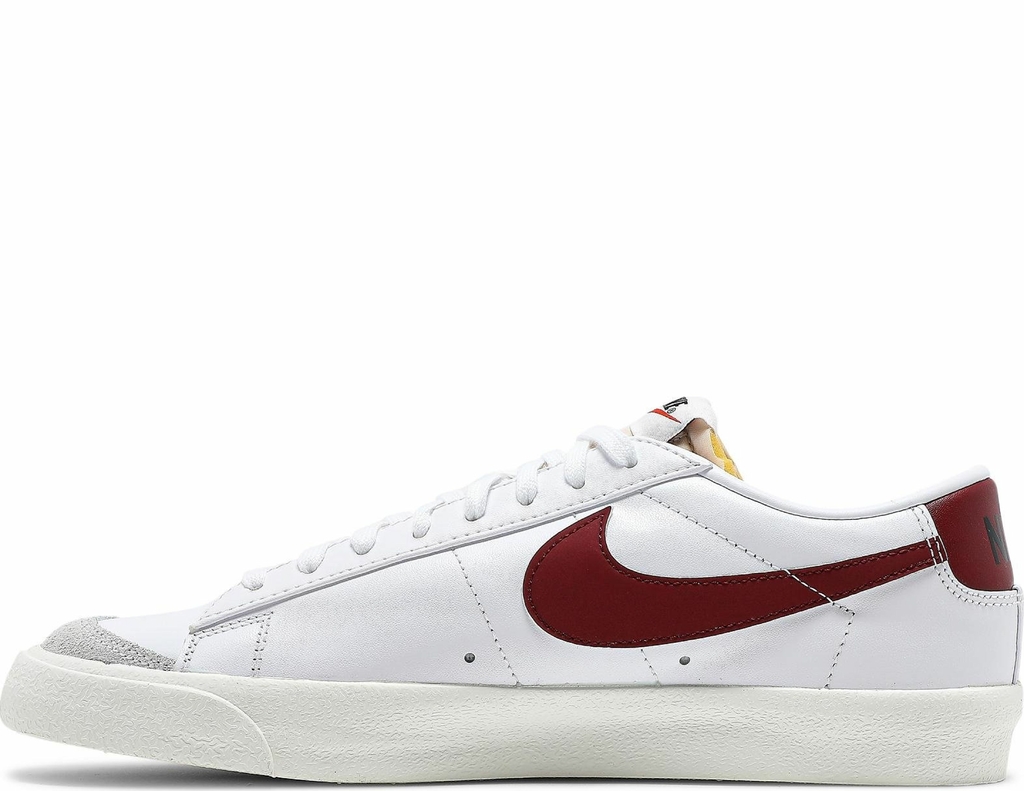 Nike blazer low white and red sale