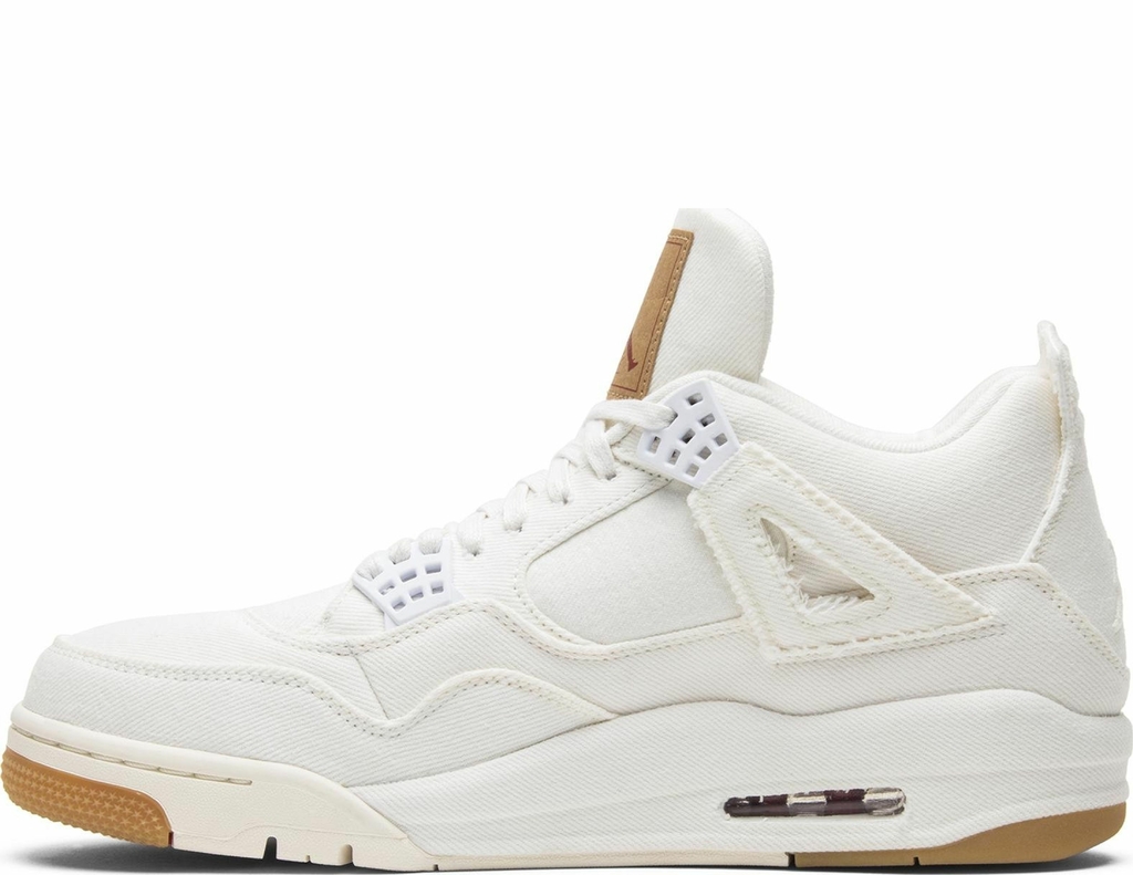 T nis Nike Levi s x Air Jordan 4 Retro White Denim AO2571 100