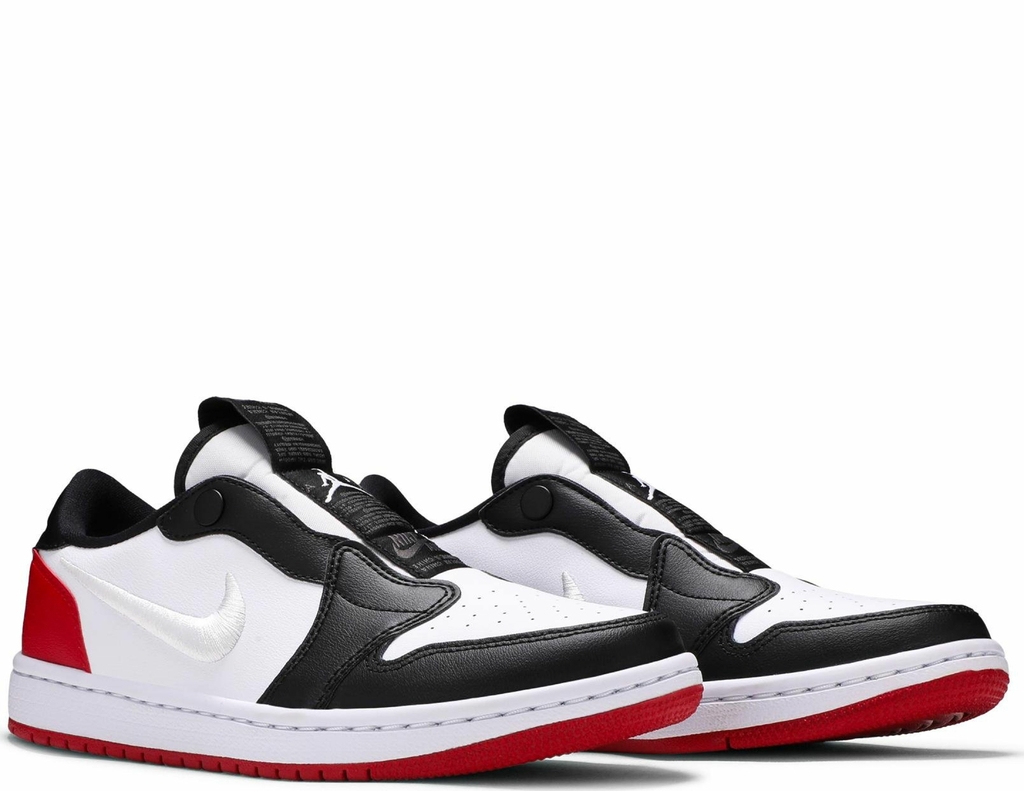 T nis Nike Wmns Air Jordan 1 Low Slip Black Toe AV3918 102