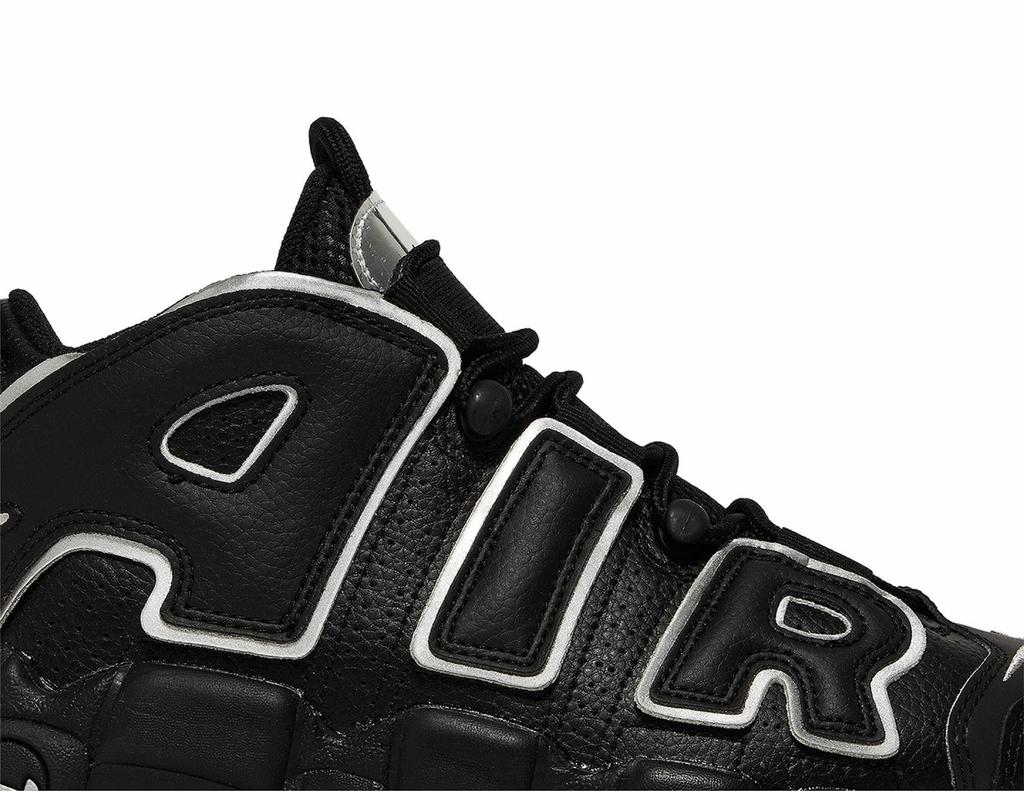 Nike air more uptempo black silver hotsell