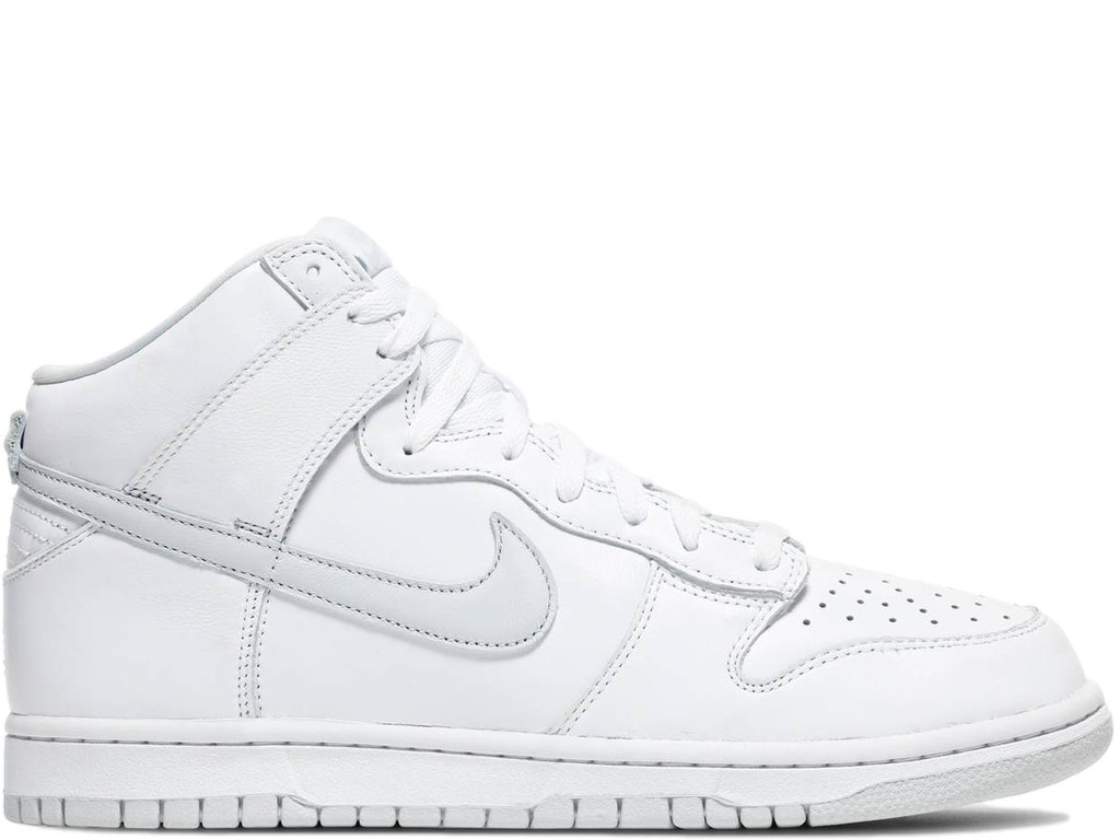 Nike dunk high all white hotsell