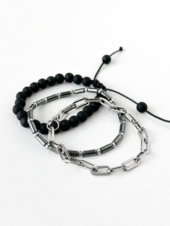 Combo de Pulseiras BLACK TO SILVER na internet