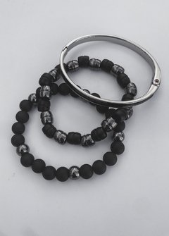 Combo de Pulseiras SILVER BLACK na internet