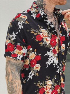 Camisa Manga Curta BLACK ROSE