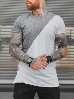 Camiseta Longline CUTOUT GREY