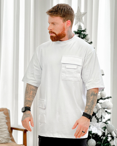 Camiseta OVERSIZED WHITE MULTIPOCKET - comprar online