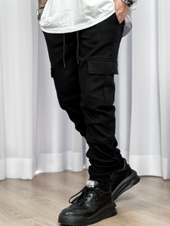 CALÇA SKINNY JOGGER BLACK