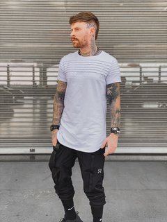 Camiseta Longline WHITE FOLD - comprar online