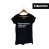 Camiseta Feminina Erga Essa Cabeça