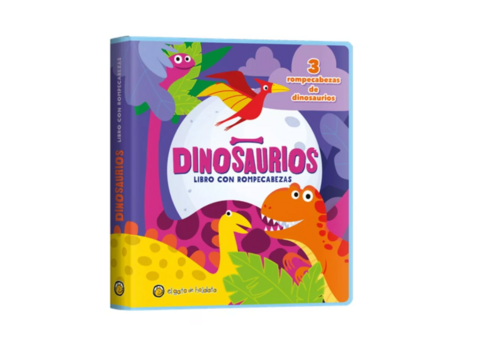 Dinosaurios goma eva Libro con puzzle