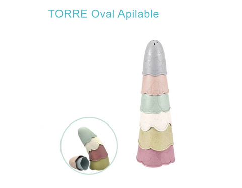 Apilable oval pastel - Tio vivo