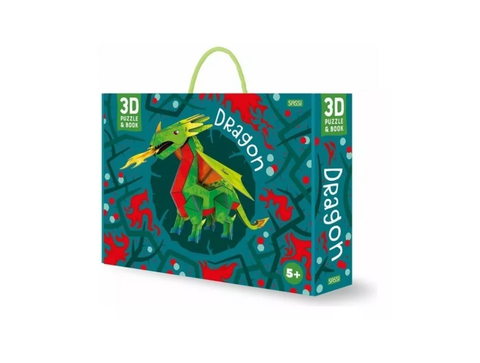 Dragon 3D y libro - Manolito