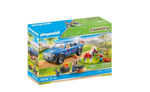 Playmobil Country Herrador con auto y poni