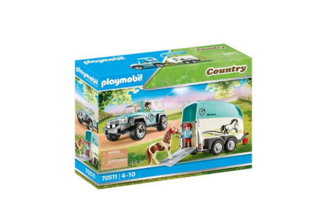Playmobil Country Coche con remolque poni