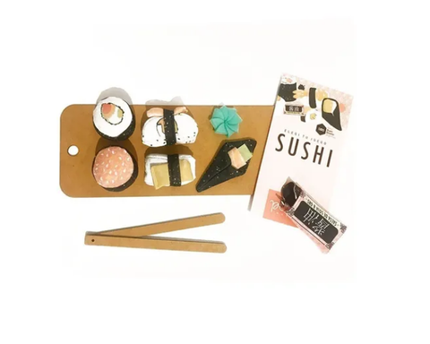 Kit sushi en tela - Kiwi