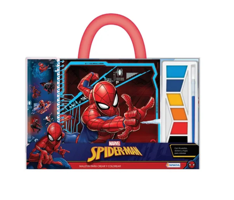 Maletin para crear y colorear Spiderman - Tapimovil