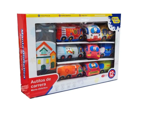 Manta autitos de carrera - Zippy toys