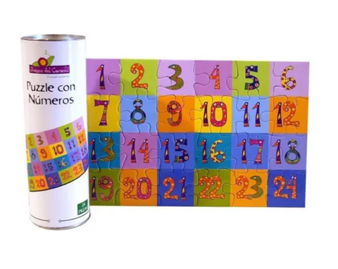 Puzzle Numeros 24 piezas - Caracol