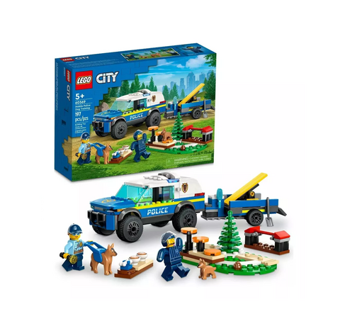 Entrenamiento Móvil Para Perros Policía - Lego 60369 - Lego City