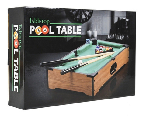 Mini Mesa de Pool Juego de Mesa Premium de Madera