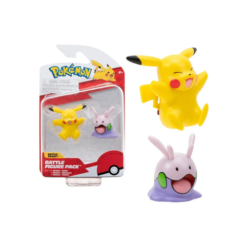 Pikachu + Goomy - 2 Figuras Pokemon