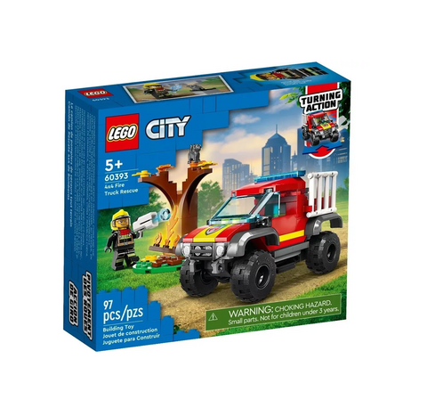 Camión de Rescate 4x4 de Bomberos - Lego 60393 - Lego City