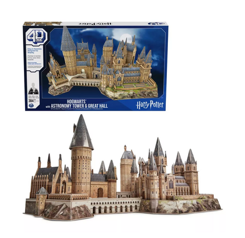 Rompecabezas Castillo de Hogwarts - Harry Potter - Puzzle 4D - Spin Master