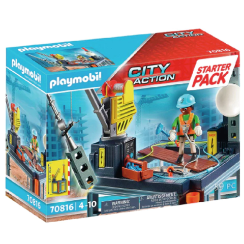 Construcción con Grúa - Starter Pack - Playmobil 70816