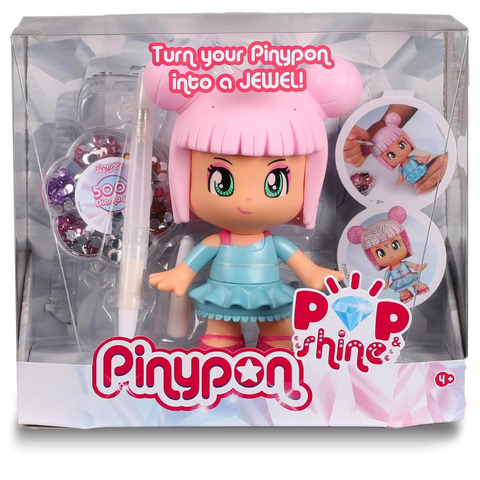 Gran Figura 17 cm Personalizable - Pinypon Pop & Shine